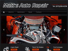 Tablet Screenshot of mattsautorepair.com